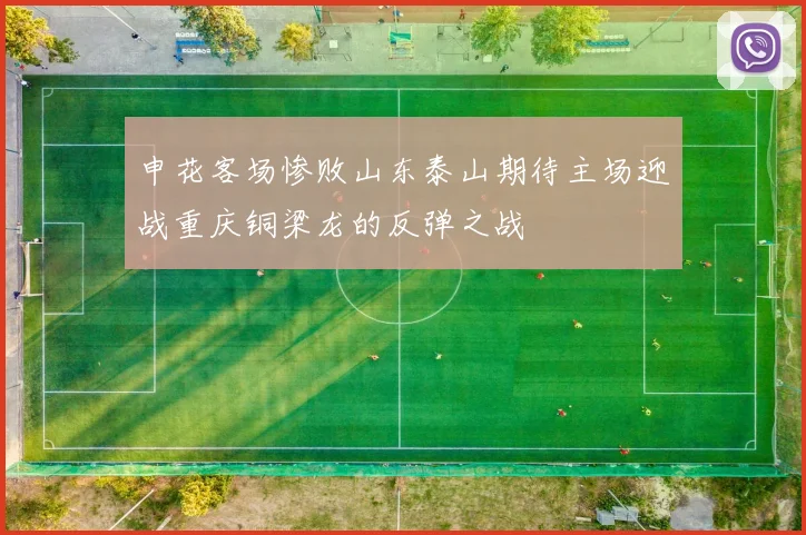 申花客场惨败山东泰山期待主场迎战重庆铜梁龙的反弹之战